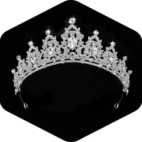 Queen Crown and Tiaras Princess Crown for Women and Girls Crystal Headbands for - Picture 1 of 9